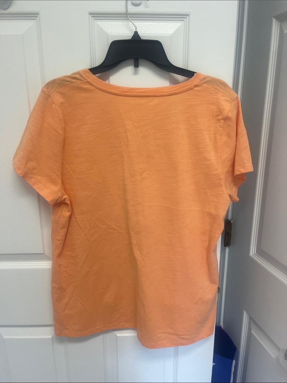 Talbots Short-Sleeve Tees in Orange and Blue - V-Neck & Crew Neck (bundle) - Picture 4 of 7